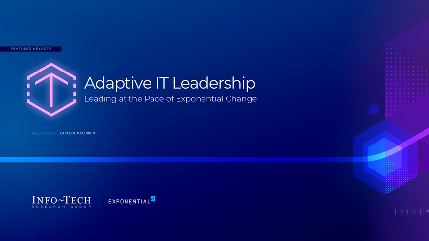 Adaptive IT Leadership Keynote visualization