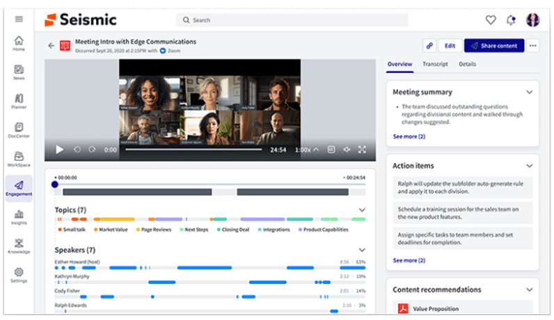 Seismic Fall 2023 Release has Generative AI layered into several new features.